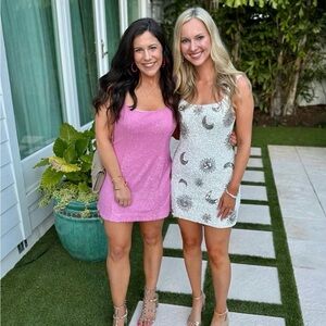 Let’s Go Mini Dress ~ Barbie Pink Sequin